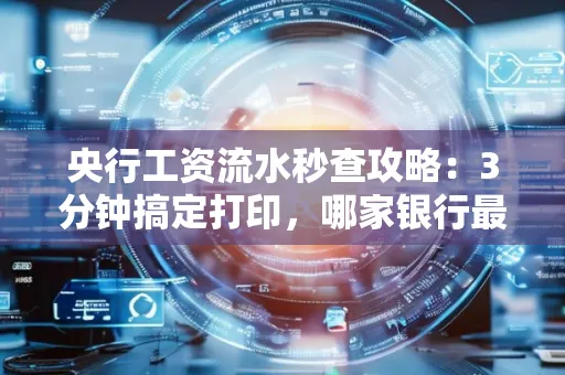 央行工资流水秒查攻略:3分钟搞定打印,哪家银行最快?