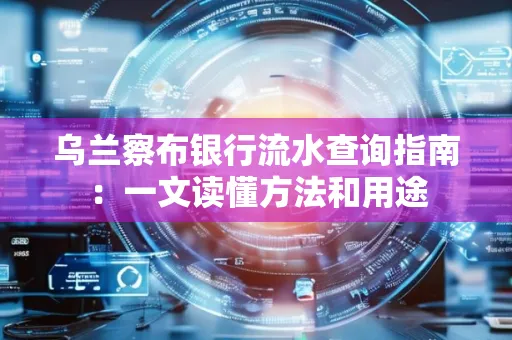 乌兰察布银行流水查询指南:一文读懂方法和用途