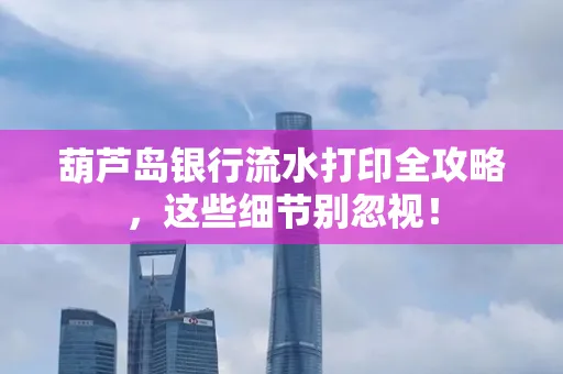 葫芦岛银行流水打印全攻略,这些细节别忽视!
